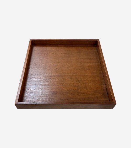 PLATEAU DE COURTOISIE EN BOIS MARRON CLAIR 40*40*4 CM BEH TUNISIE