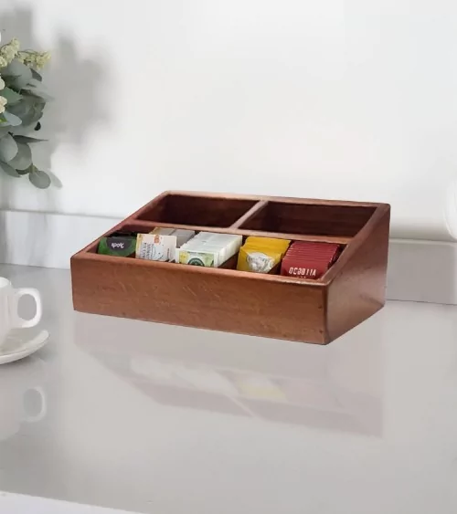 PORTE SACHET EN BOIS MARRON CLAIR BEH TUNISIE
