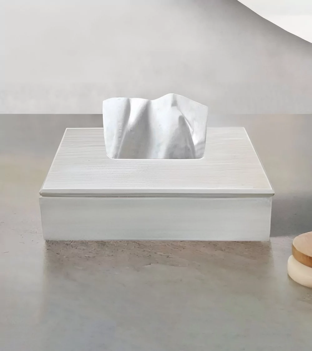 PORTE SERVIETTE EN BOIS BLANC BEH TUNISIE