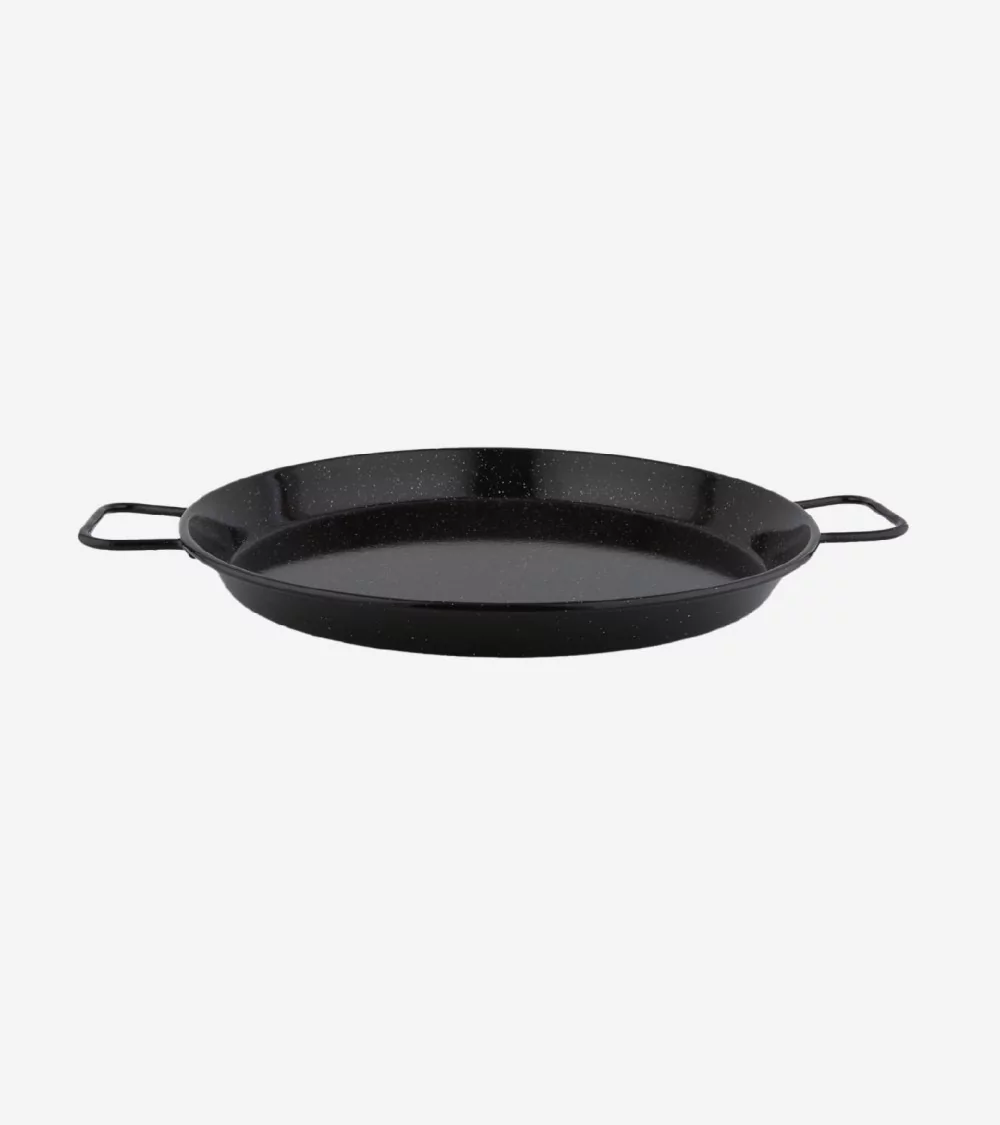 PLAT A PAELLA ACIER EMAILLE Ø 10 CM BEH TUNISIE