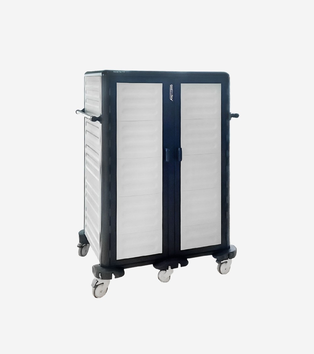 CHARIOT PORTE PLATEAUX 9 + 9 AVEC 2 PORTES BEH TUNISIE