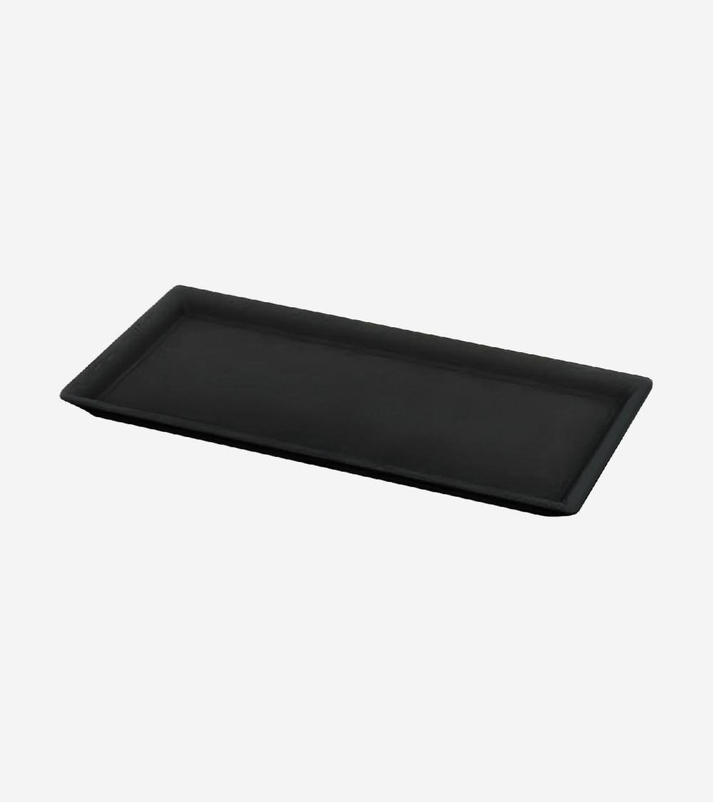 PLATEAU RECTANGULAIRE MAYA NOIR 35 × 17 CM BEH TUNISIE