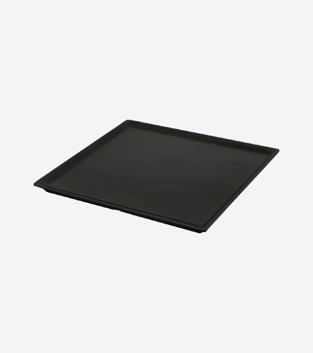 PLATEAU CARRÉ MÉLAMINE NOIR 35 × 35 CM BEH TUNISIE