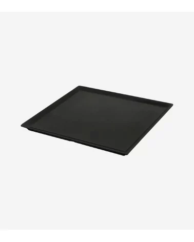 PLATEAU CARRÉ MÉLAMINE NOIR 35 × 35 CM BEH TUNISIE