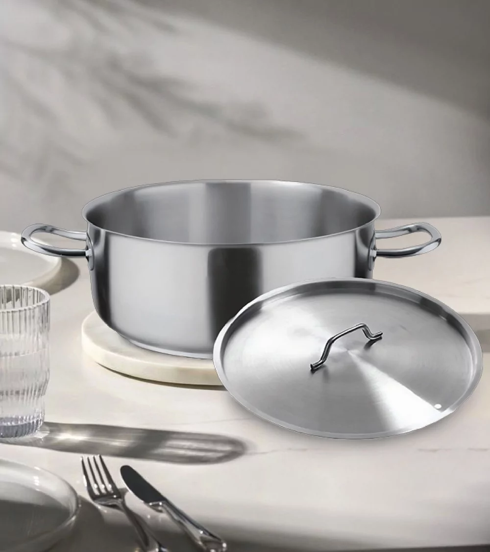 FAITOUT INOX Ø 28 CM AVEC COUVERCLE BEH TUNISIE