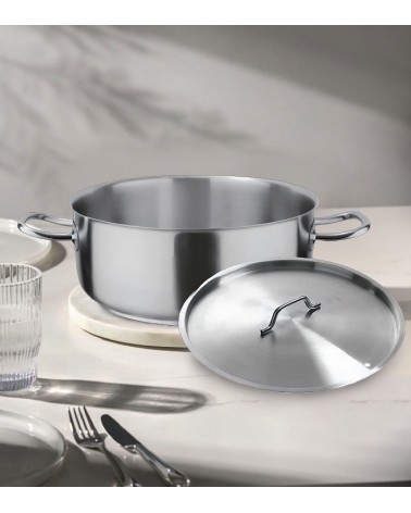 FAITOUT INOX Ø 28 CM AVEC COUVERCLE BEH TUNISIE