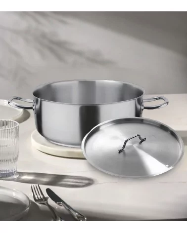 FAITOUT INOX Ø 28 CM AVEC COUVERCLE BEH TUNISIE