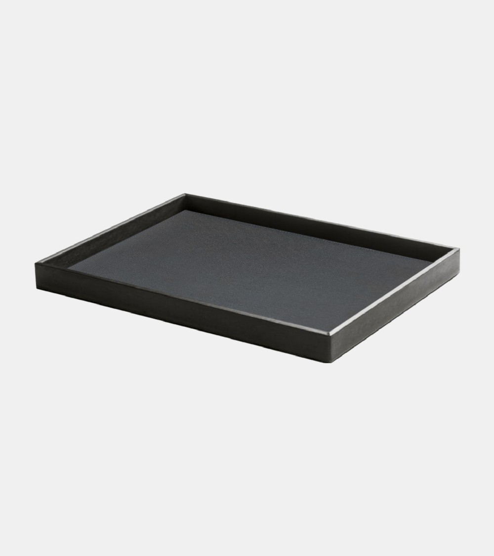PLATEAU DE COURTOISIE PRESTIGE EN SIMILI CUIR 40 × 33 × 3.2 CM BEH TUNISIE