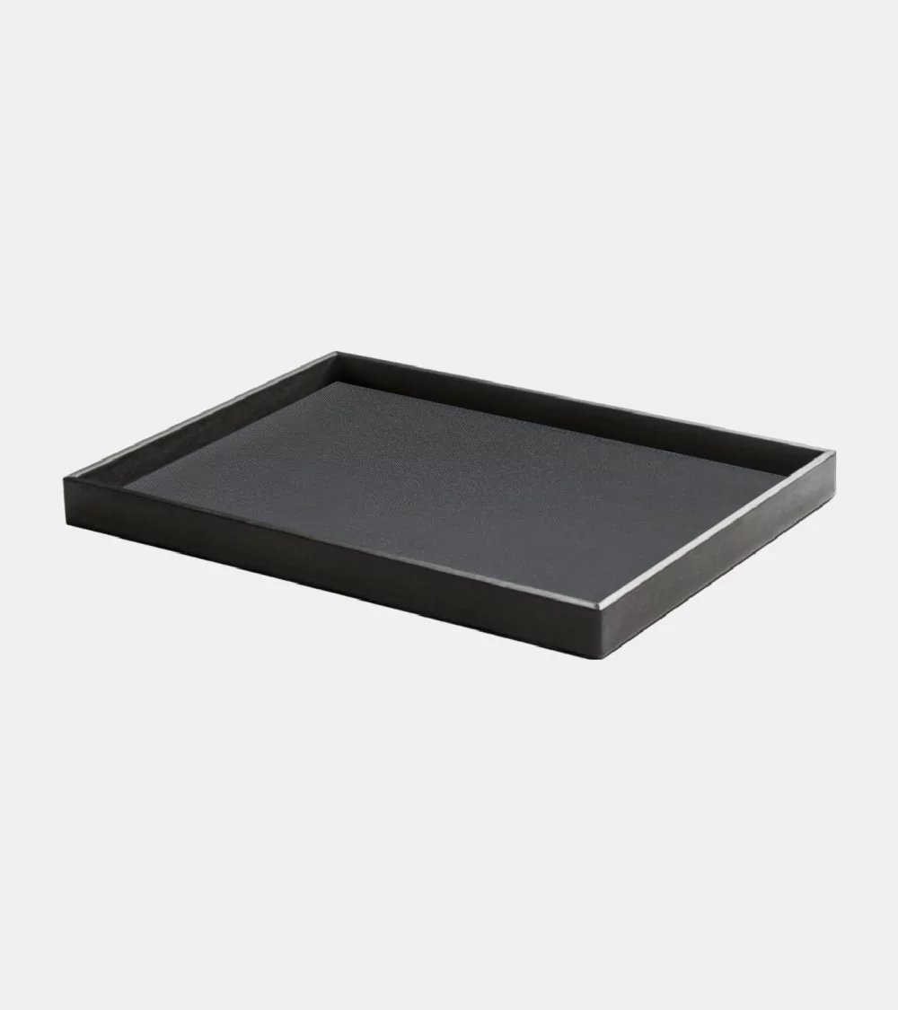PLATEAU DE COURTOISIE PRESTIGE EN SIMILI CUIR 40 × 33 × 3.2 CM BEH TUNISIE