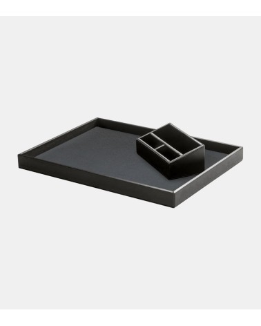 PLATEAU DE COURTOISIE PRESTIGE CUIR 40 × 33 × 3.2 CM BEH TUNISIE