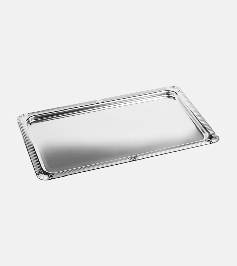 PLATEAU EN INOX MAT CARRÉ 20 × 20 CM POUR 4 BOUTEILLES BEH TUNISIE
