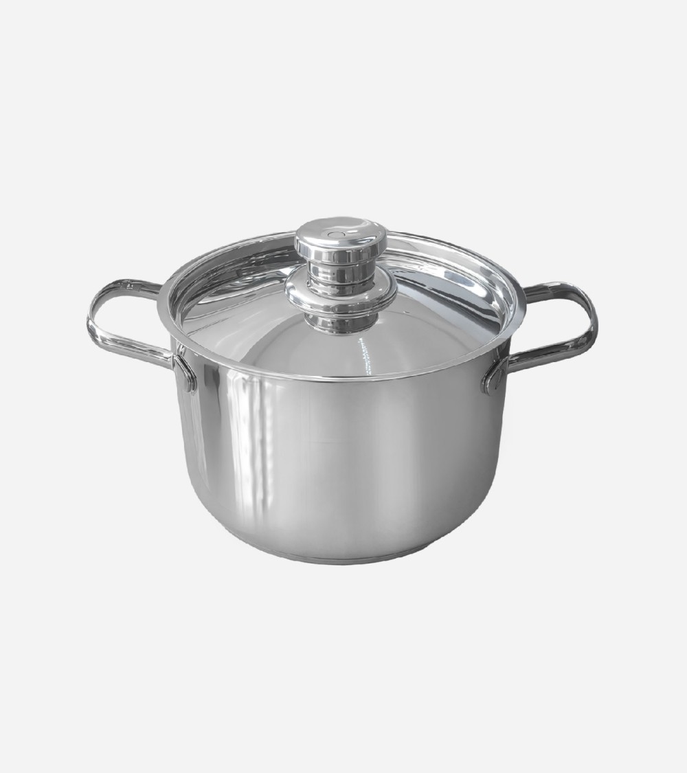 MARMITE EN INOX 20 CM - 4 LITRES AVEC COUVERCLE BEH TUNISIE