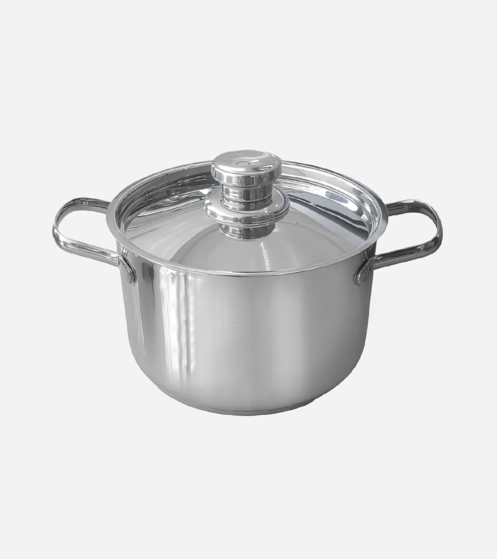 MARMITE EN INOX 24 CM - 6,3 LITRES AVEC COUVERCLE BEH TUNISIE