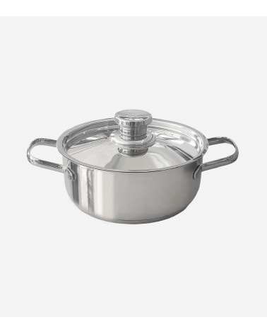FAITOUT EN INOX 24 CM - 4,3 LITRES AVEC COUVERCLE BEH TUNISIE