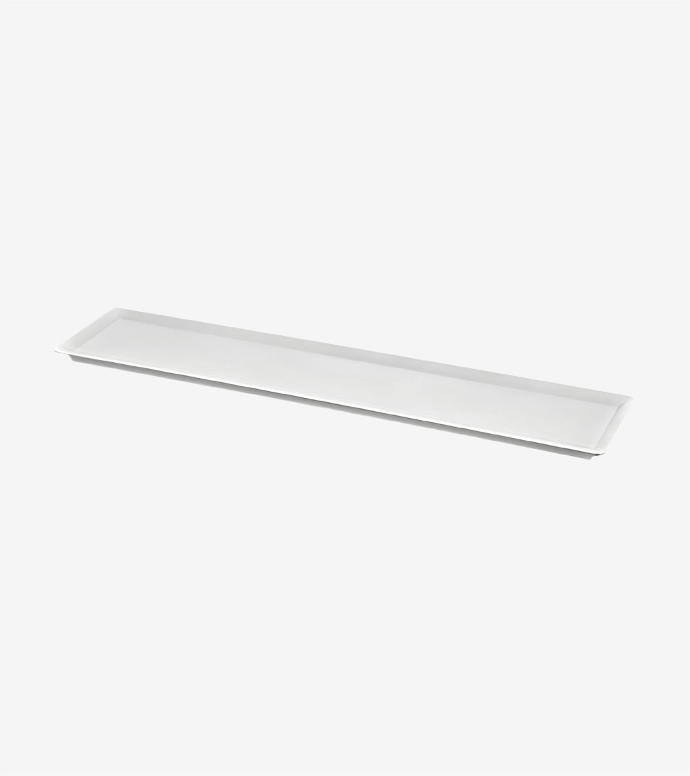 PLATEAU RECTANGULAIRE 58 X 16 CM BLANC EN MÉLAMINE BEH TUNISIE