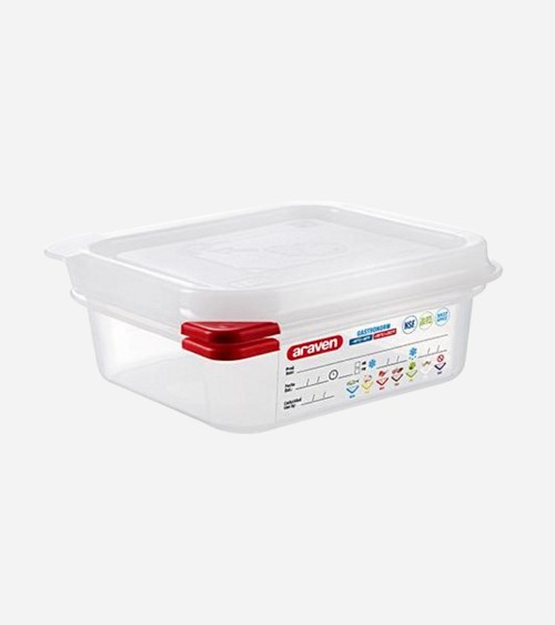 BAC EN POLYPRPYLÈNE GN 1/6 H 65 AVEC COUVERTURE 1.1 LITRES BEH TUNISIE
