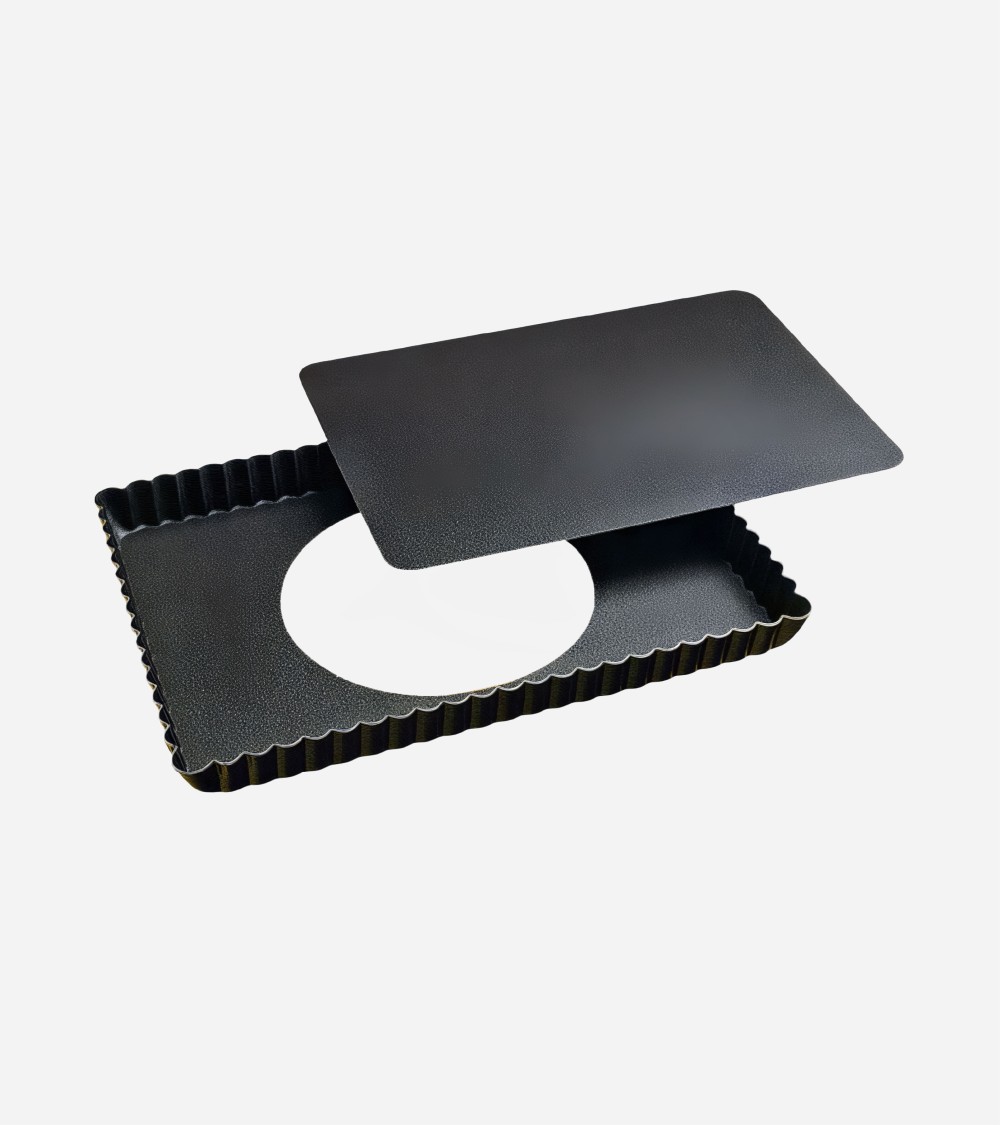 TARTELETTE RECTANGULAIRE CANNELÉ FOND MOBILE ANTI-ADHÉRENT BEH TUNISIE