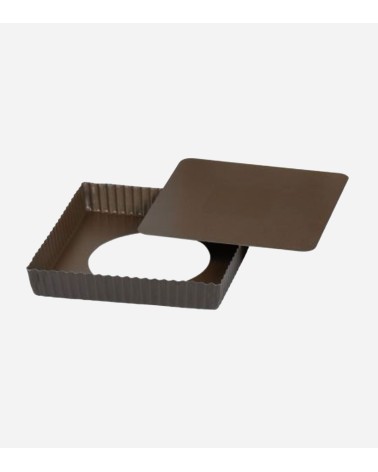 TARTE CARRÉ BORD CANNELÉ FOND MOBILE L 2 BEH TUNISIE