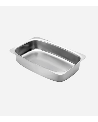 PLAT À GRATTIN INOX SANS ANSES 39 × 27 × 7 CM BEH TUNISIE