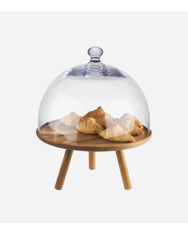 PRÉSENTOIR BUFFET ACACIA Ø 30,5 × H 15 CM BEH TUNISIE - APS