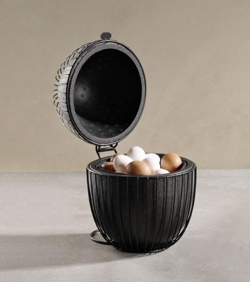 PANIER À OEUF NOIR 23 CM - H : 31 CM BEH TUNISIE