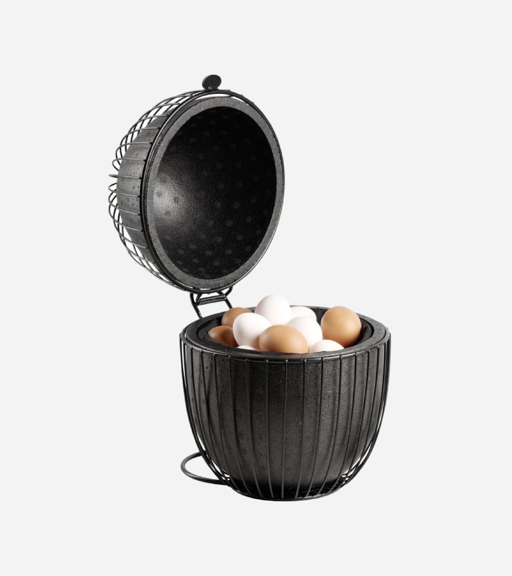 PANIER À OEUF NOIR 23 CM - H : 31 CM BEH TUNISIE