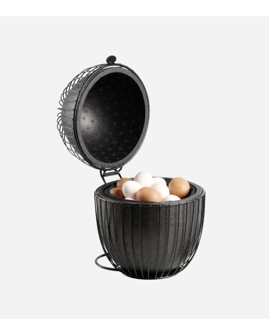 PANIER À OEUF NOIR 23 CM - H : 31 CM BEH TUNISIE