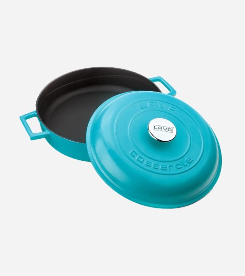 FAITOUT EN FONTE TURQUOISE MAT 28 CM BEH TUNISIE