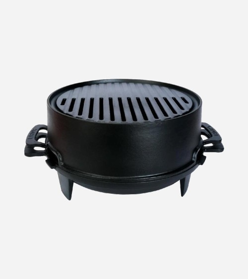 BARBECUE EN FONTE ROND NOIR Ø 36 CM BEH TUNISIE
