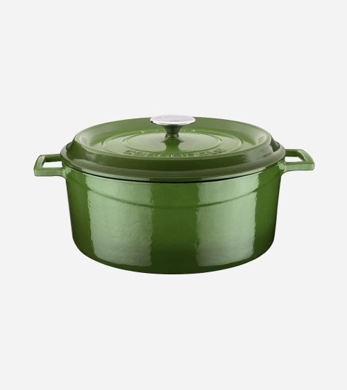 COCOTTE EN FONTE RONDE VERT 28 CM BEH TUNISIE