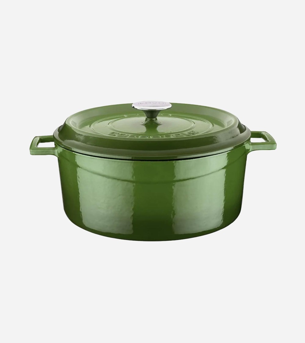 COCOTTE EN FONTE RONDE VERT 28 CM BEH TUNISIE