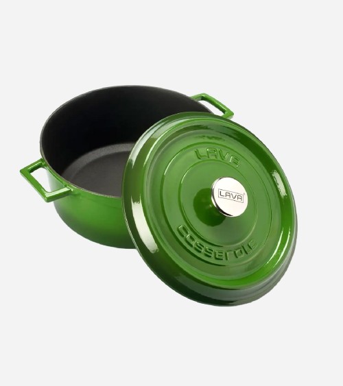COCOTTE EN FONTE RONDE VERT 28 CM BEH TUNISIE