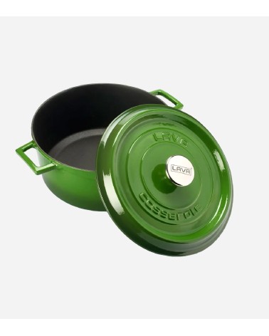 COCOTTE EN FONTE RONDE VERT 28 CM BEH TUNISIE