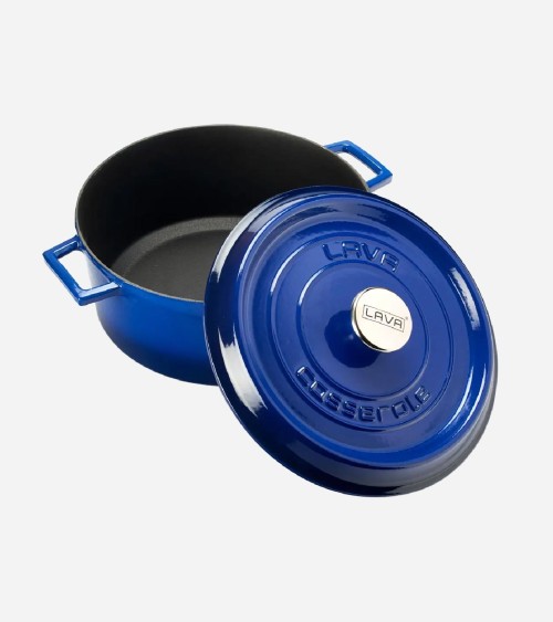 COCOTTE EN FONTE RONDE BLEU 28 CM BEH TUNISIE