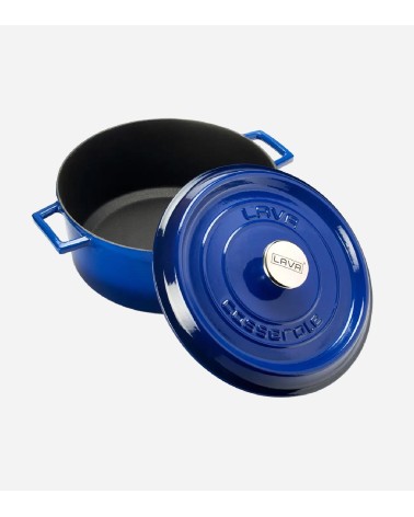 COCOTTE EN FONTE RONDE BLEU 28 CM BEH TUNISIE