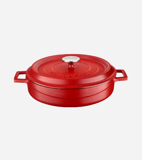 FAITOUT EN FONTE ROUGE MAT 28 CM BEH TUNISIE