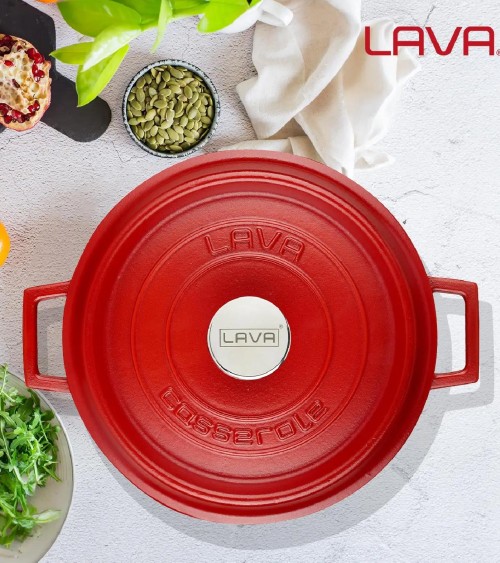 FAITOUT EN FONTE ROUGE MAT 28 CM BEH TUNISIE
