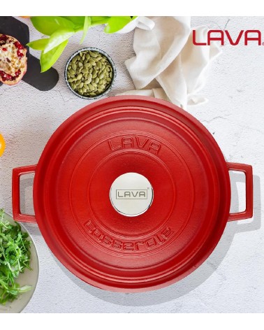 FAITOUT EN FONTE ROUGE MAT 28 CM BEH TUNISIE