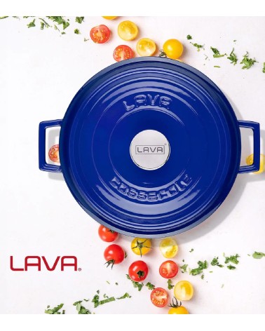 FAITOUT EN FONTE RONDE BLEU 28 CM BEH TUNISIE