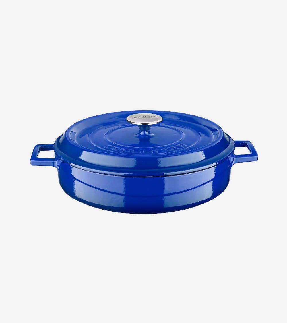 FAITOUT EN FONTE RONDE BLEU 28 CM BEH TUNISIE