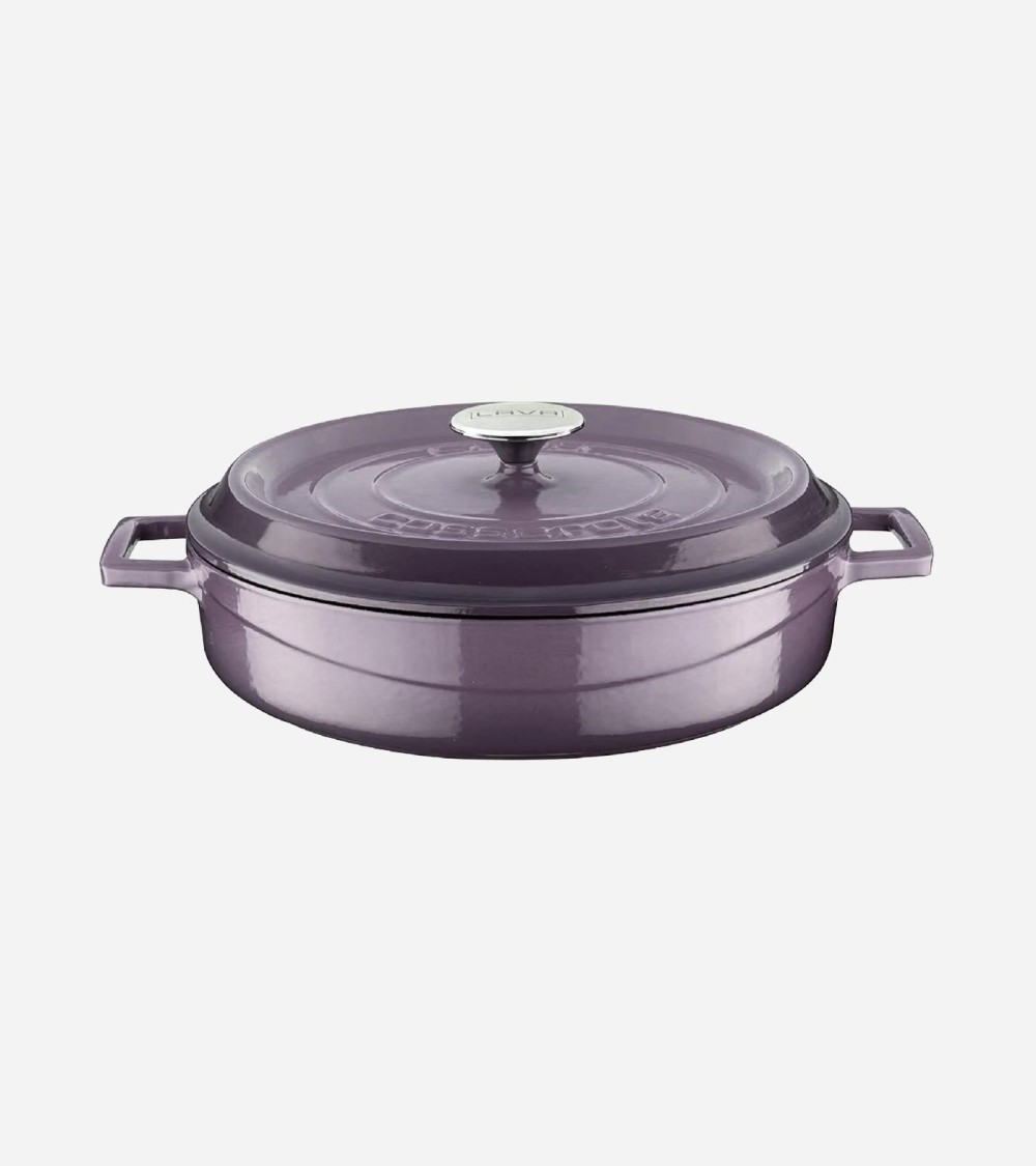 FAITOUT EN FONTE RONDE VIOLET 28 CM BEH TUNISIE