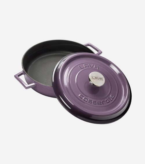 FAITOUT EN FONTE RONDE VIOLET 28 CM BEH TUNISIE