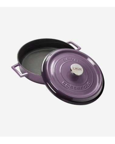 FAITOUT EN FONTE RONDE VIOLET 28 CM BEH TUNISIE