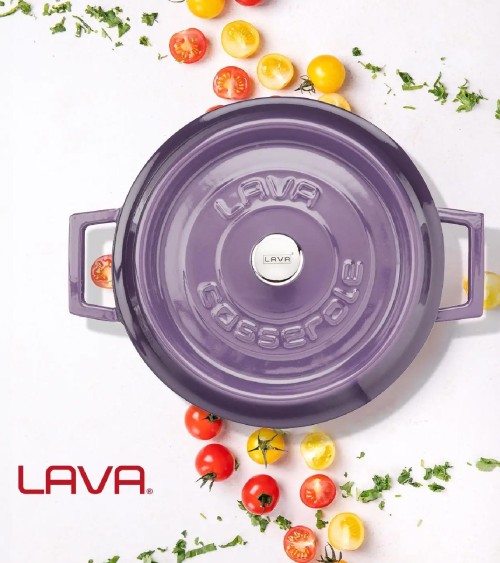 FAITOUT EN FONTE RONDE VIOLET 28 CM BEH TUNISIE