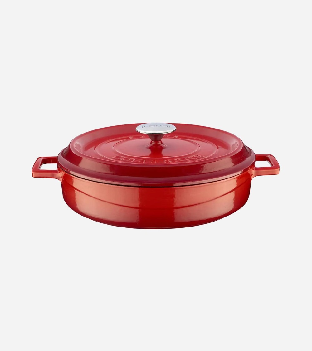 FAITOUT EN FONTE RONDE ROUGE 28 CM BEH TUNISIE