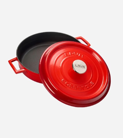 FAITOUT EN FONTE RONDE ROUGE 28 CM BEH TUNISIE