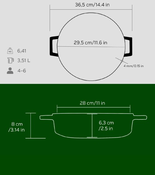 FAITOUT EN FONTE RONDE VERT 28 CM BEH TUNISIE
