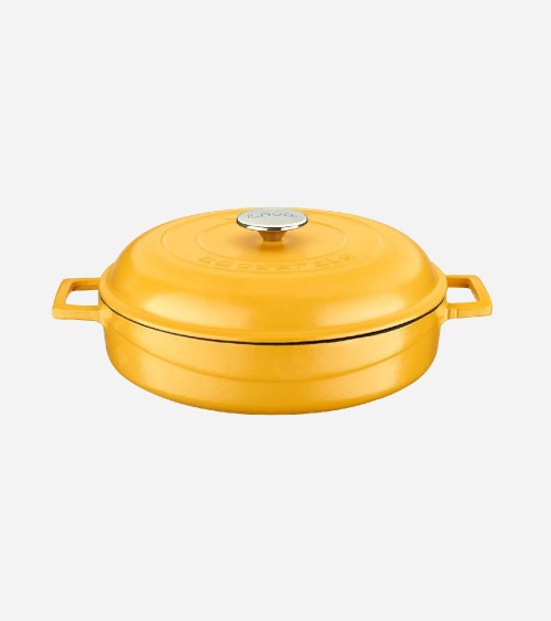 FAITOUT EN FONTE JAUNE MAT 28 CM BEH TUNISIE