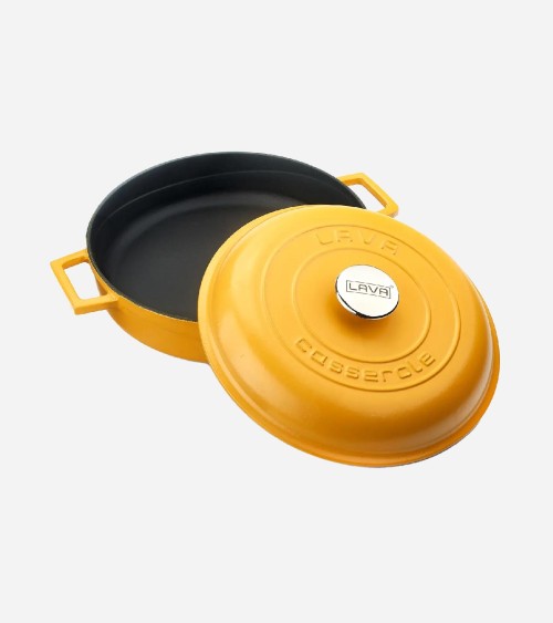 FAITOUT EN FONTE JAUNE MAT 28 CM BEH TUNISIE