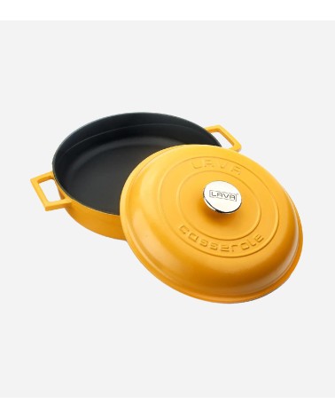 FAITOUT EN FONTE JAUNE MAT 28 CM BEH TUNISIE